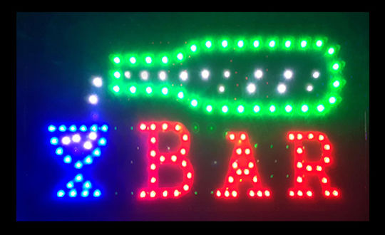 Πινακίδα Bar Πινακίδα LED με Κίνηση Μονής Όψης
