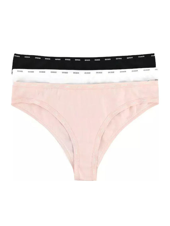 Guess Βαμβακερά Women's Brazil 3Pack Black, Whi...