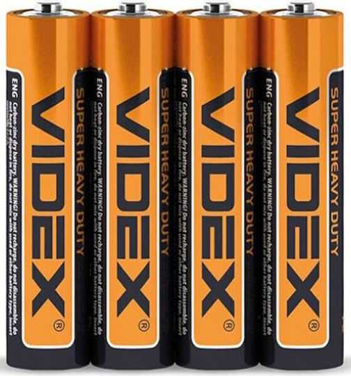 Videx Super Heavy Duty Baterii Zinc AAA 1.5V 4buc