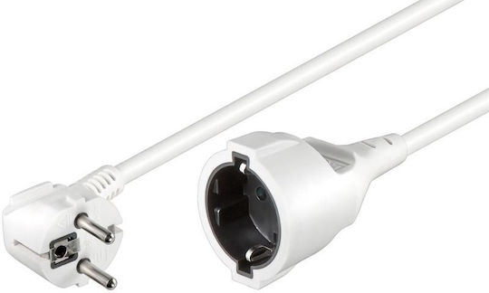 Microconnect Cablu de prelungire cu role cu lungimea de 5m Diametru 3 x 1.5mm² Albă