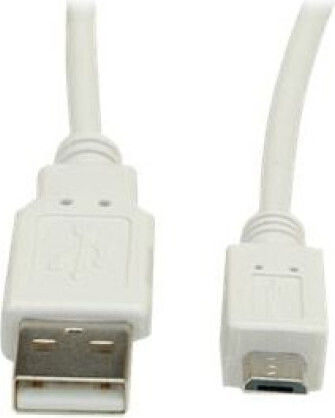 Secomp USB 2.0 Cable USB-A male - micro USB-A male Λευκό 3m