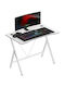 Gaming Office Hero Wooden White with Metal Legs 100x50cm