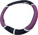 Car Steering Wheel Cover AL-7 with Diameter 37.5-38cm Leather Purple