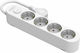 Silver Electronics Power Strip Silver