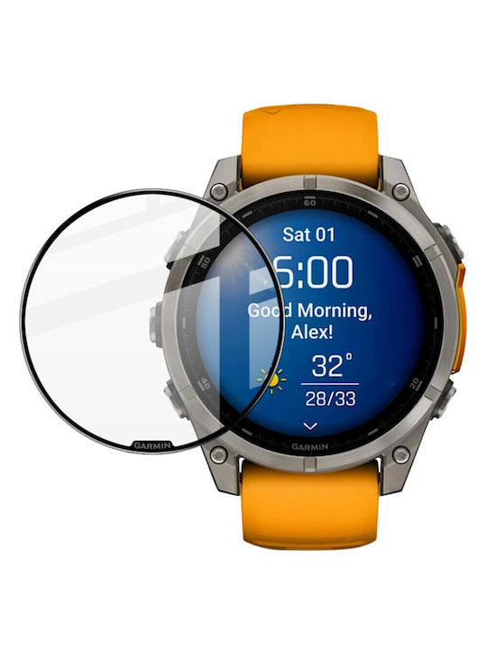 Imak Voll Flexi Glas Garmin Fenix 8 47mm Schwarz