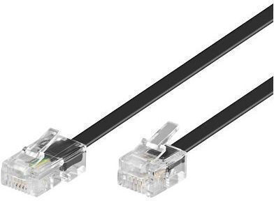 Microconnect RJ11-RJ45 15m M M Schwarz 6P 4C-8P 4C