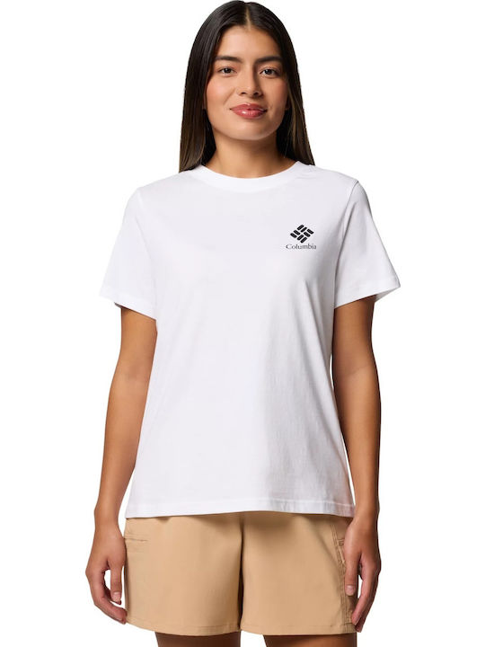 Columbia Bend Graphic Γυναικείο T-shirt Λευκό