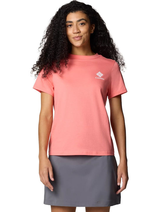 Columbia Bend Graphic Γυναικείο T-shirt Ροζ