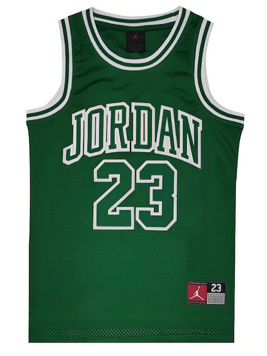 Jordan Παιδική Μπλούζα Dri-Fit Αμάνικη Πράσινη ...