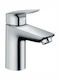 Hansgrohe Αναμεικτική Μπαταρία Νιπτήρα Ασημί