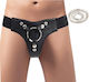 Smd Hexbelt Strap On Harness Vegan Leather & Adjustable Waist Thighs Black