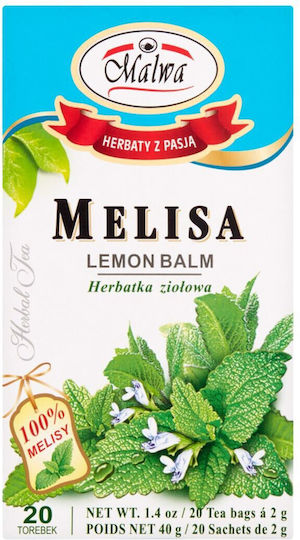 Malwa Herbal Tea Lemon Balm 40 G 20 x 2 G