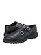 Leder Herren Oxfords Schwarz