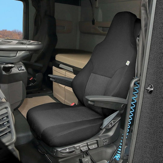 Husă de scaun camion personalizată Man Tgx II scaun șofer de la 2020 încolo 1 bucată negru gri