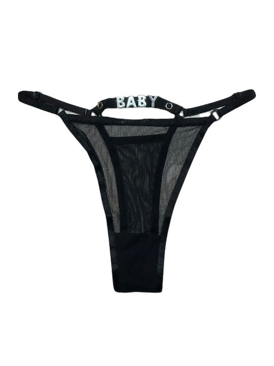 Dyana String With Black Lace