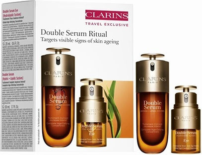 Clarins Double Serum Ritual Set Îngrijire pentru Anti-îmbătrânire 2buc