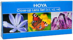 Комплект макро лещи Hoya +1 +2 +4 55mm