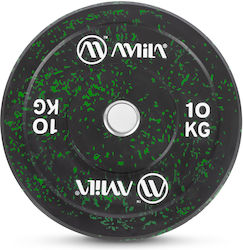 AMILA Splash Δίσκος Ολυμπιακού Τύπου Λαστιχένιος 1 x 10kg Φ50mm AMILA Splash Δίσκος Ολυμπιακού Τύπου Λαστιχένιος 1 x 10kg Φ50mm
