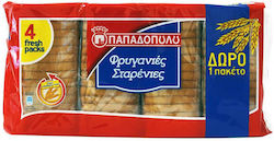 Παπαδοπουλου Φρυγανιες Σταρενιες 4x127gr 1-53030
