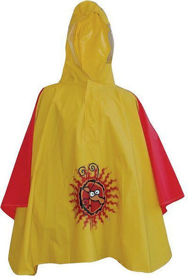 Poncho-Bebeluș Cu glugă Galben