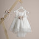 Piccolino Tiffany Λευκό Φόρεμα Βάπτισης