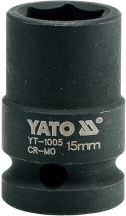 Yato Καρυδάκι Αέρος Εξάγωνο με Καρέ Υποδοχής 1/2", HEX Διάμετρος 15 / 1/2" / 23 / 30