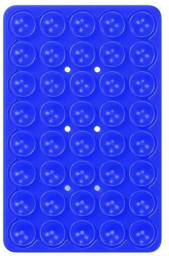 OEM Saugnapf Selfie Silikon Klebehalter Rechteckige Form – Blau