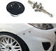 Kit Cleme Blocare Capotă Butoane Rapide 54 mm Oțel Inoxidabil Negru