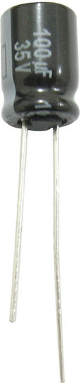 Condensator electrolitic 100μf 35v; Seria Panasonic Fr; ESR scăzut; ø8x11.5mm; pas: 3.5mm 6000h @ 105°c 100uf 35v