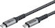 Goobay USB 4 Video Cable USB-C Male - USB-C / DisplayPort 240W PD Grey 1.5m 74212