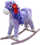 Milly Mally Fabric Rocking Toy Horse Purple