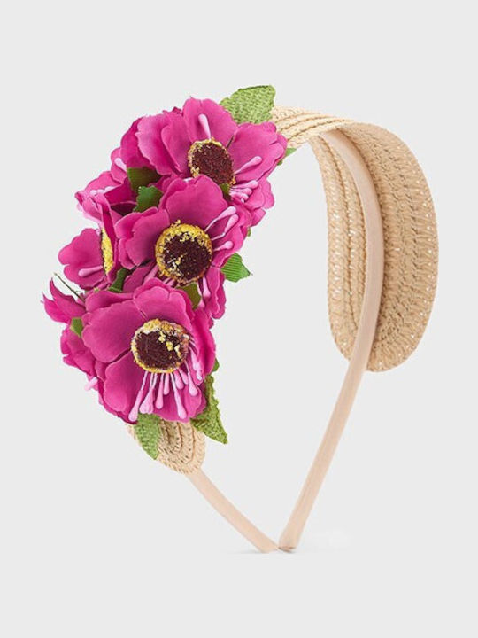 Mayoral Kinder Haarband mit Blume Fuchsia 1Stück