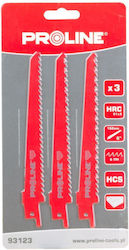 Proline Jig Saw Blade for Wood 152mm 3pcs 93123