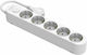 Silver Electronics Power Strip Silver