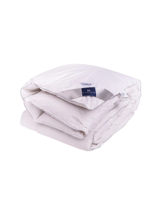 Billerbeck Pilotă Single De Puf 135x200cm Virgin Satin Casettino Alb