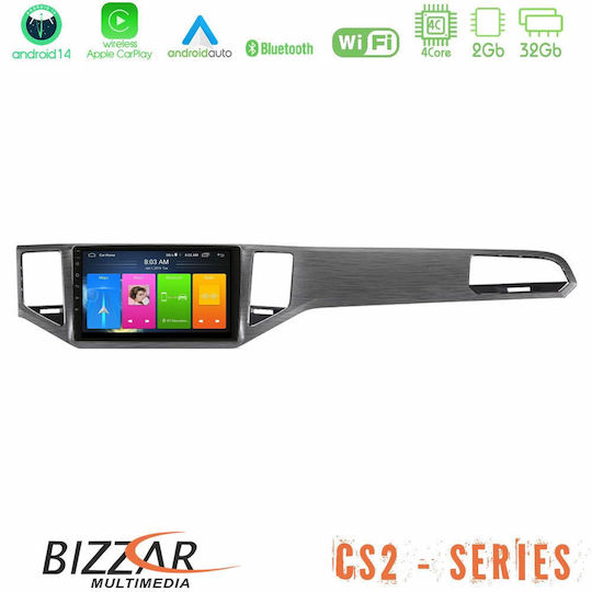 Bizzar Sistem Audio Auto pentru Volkswagen Rulota sport 2014-2020 (Bluetooth/USB/AUX/WiFi/GPS/Apple-Carplay/Android-Auto) cu Ecran Tactil 9"