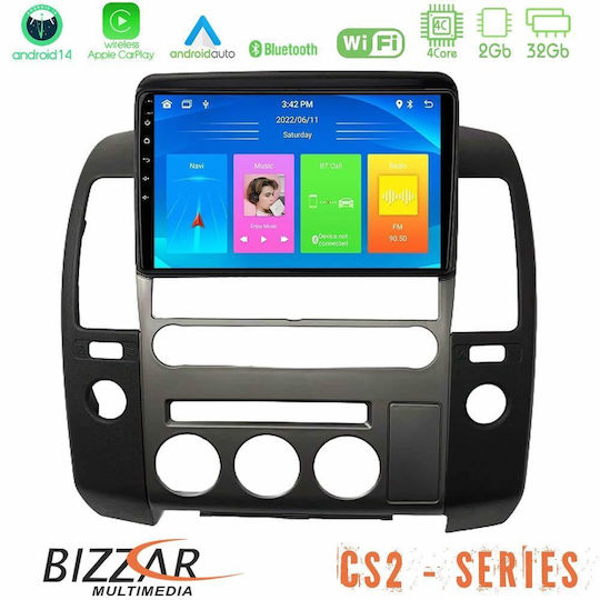 Bizzar Ηχοσύστημα Αυτοκινήτου για Nissan Navara / Pathfinder 2006-2012 (Bluetooth/USB/AUX/WiFi/GPS/Apple-Carplay/Android-Auto) με Οθόνη Αφής 9"