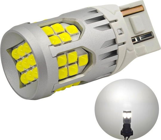 Lamps Car W21W / DRL / W3x16d Canbus LED 5500K Cold White 1pcs