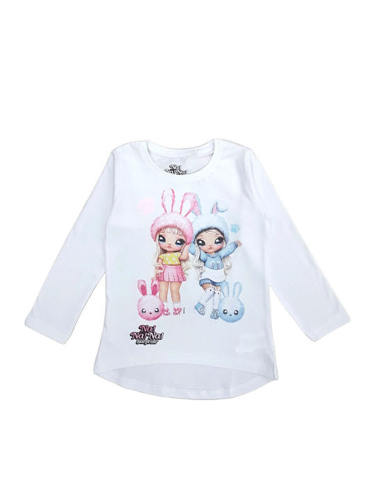 Nickelodeon Kinderhemd Langarm White