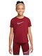 Kids' T-shirt Dri-Fit Red One Classic