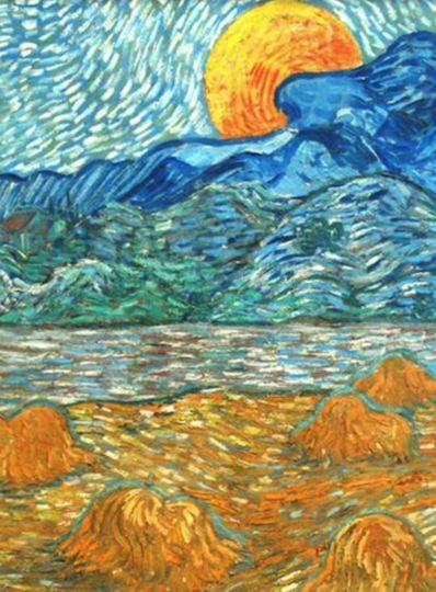 Van Gogh “σταροχώραφο” Πίνακας Εκτύπωση Καμβά 60*80 Εκ Μόνο Καμβάς