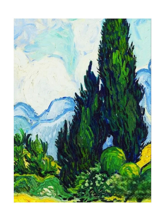 Van Gogh "Wheat Field with Cypresses" Canvas Print 40*50 cm Canvas Only