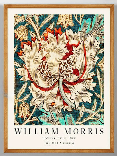 William Morris "Geißblatt" Leinwanddruck 40*60 cm Nur Leinwand