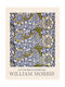 William Morris "Blue Chrysanthemum" Canvas Print 40*60 cm Canvas Only