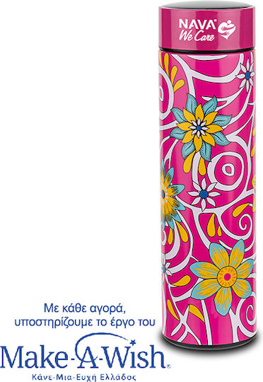 Nava "we Care" Μπουκάλι Θερμός Ανοξείδωτο 500ml Magenta