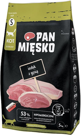 Pan Miesko 5kg Dry Food Gluten-Free for Adult Small Breed Dogs with Turkey