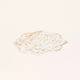 Hexagonal Coaster Flower White Gold 10.5 X 11 X...