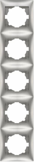 Silver Frame Quintuple Vertical Domus Redpoint 30021