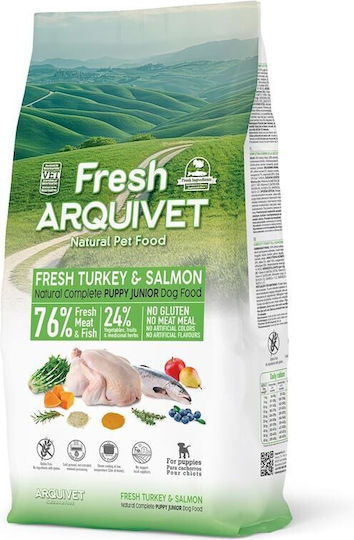 Arquivet Fresh 10kg Ξηρά Τροφή χωρίς Σιτηρά & Γλουτένη για Κουτάβια με Γαλοπούλα και Σολομό