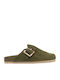 Flat Mules σε Χακί Χρώμα